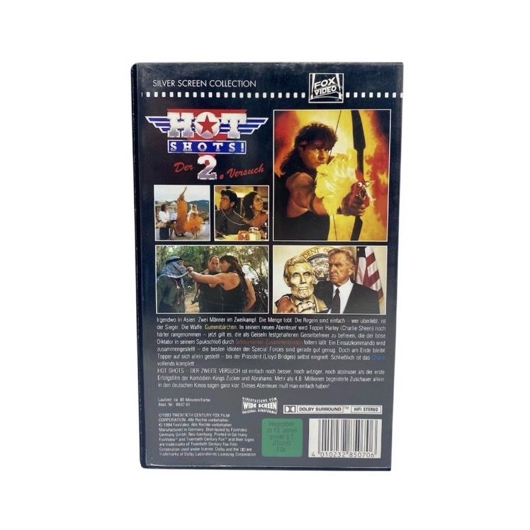 Tutti i VHS: Hot Shots 2 Charlie Sheen VHS – Usato da Teufenthal AG venduto da Retro-Stash-Shop 1