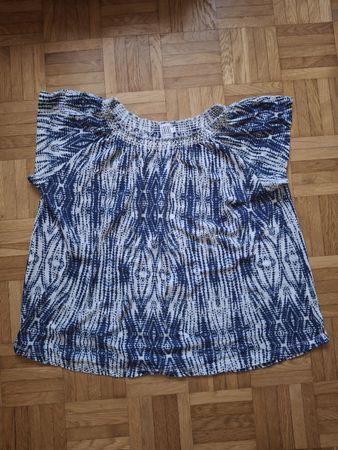 Blouse à motif bleu et blanc Saint-Tropez