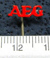 AEG HAUSHALTGERÄTE ANSTECKNADEL KLEIN-FEIN VINTAGE OLDI