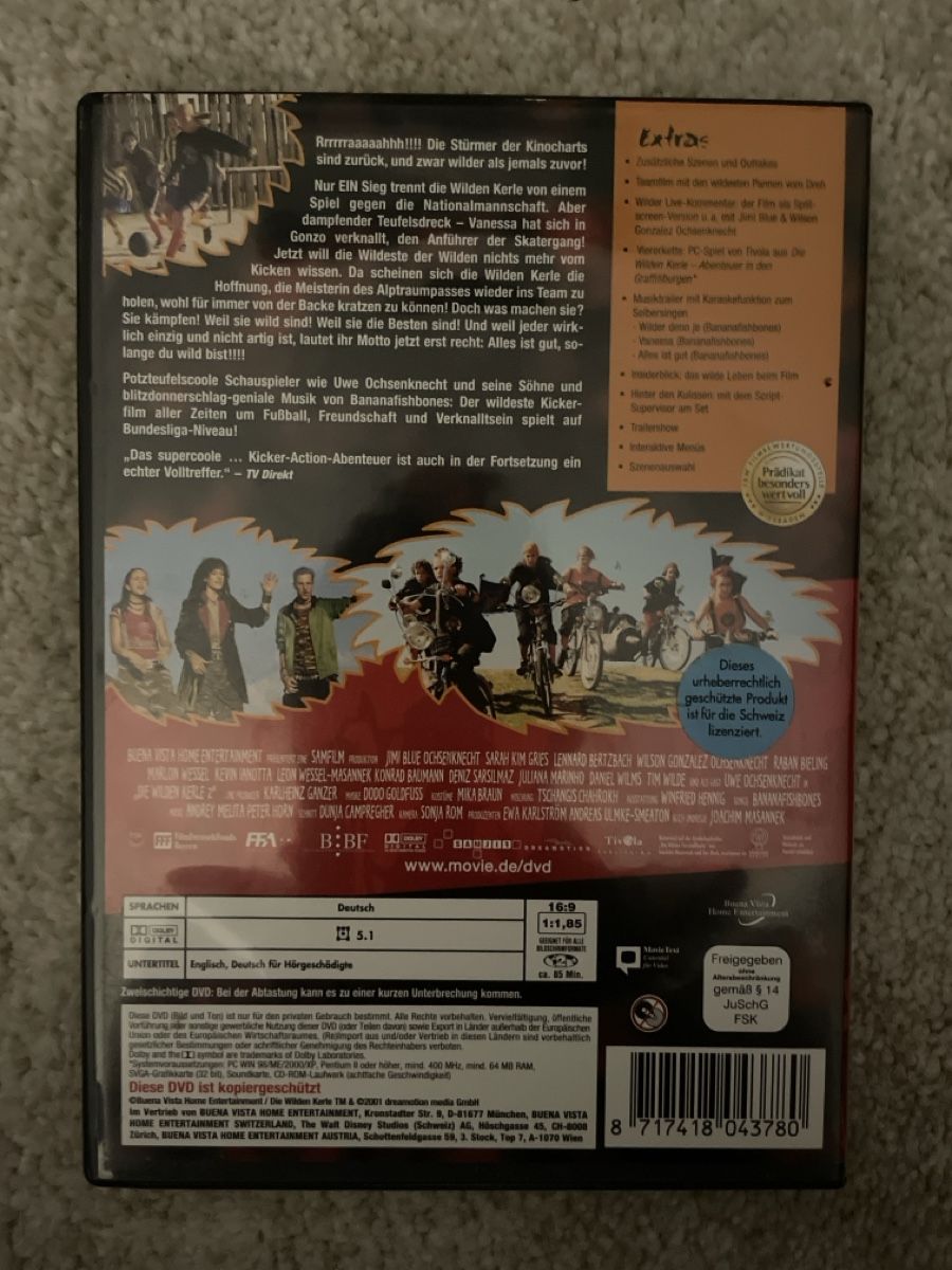 Tutti i DVDs: DVD Die Wilden Kerle 2 – Usato da Arbon venduto da llaauraa 1