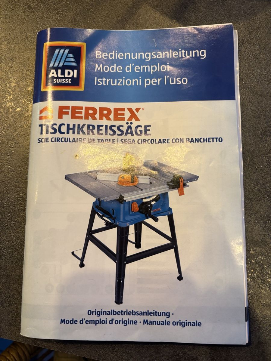 Ferrex Sägen: Ferrex Tischkreissäge – Neu (gemäss Beschreibung) aus Burgdorf von Wean 3