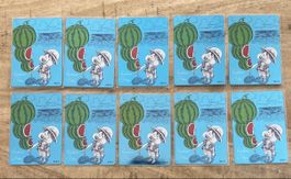 10x One Piece Eiichiro Oda Signatur Natsucomi Monkey D Luffy
