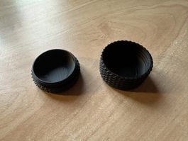 Reise-Pillenbox Schwarz | 3D Druck 