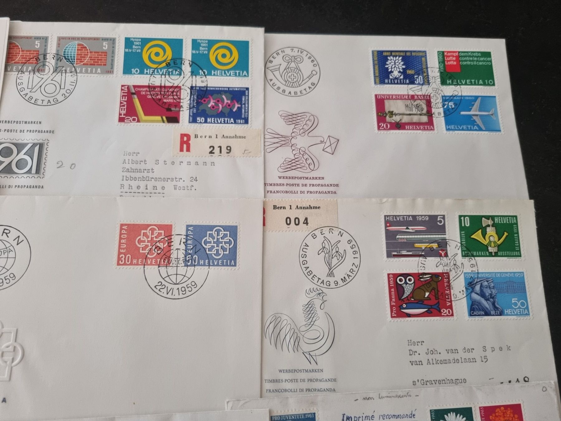Tutti i francobolli: 16 FDC Ausgaben 1959 - 1963 – Usato da Gümligen venduto da Geniusbuy 3