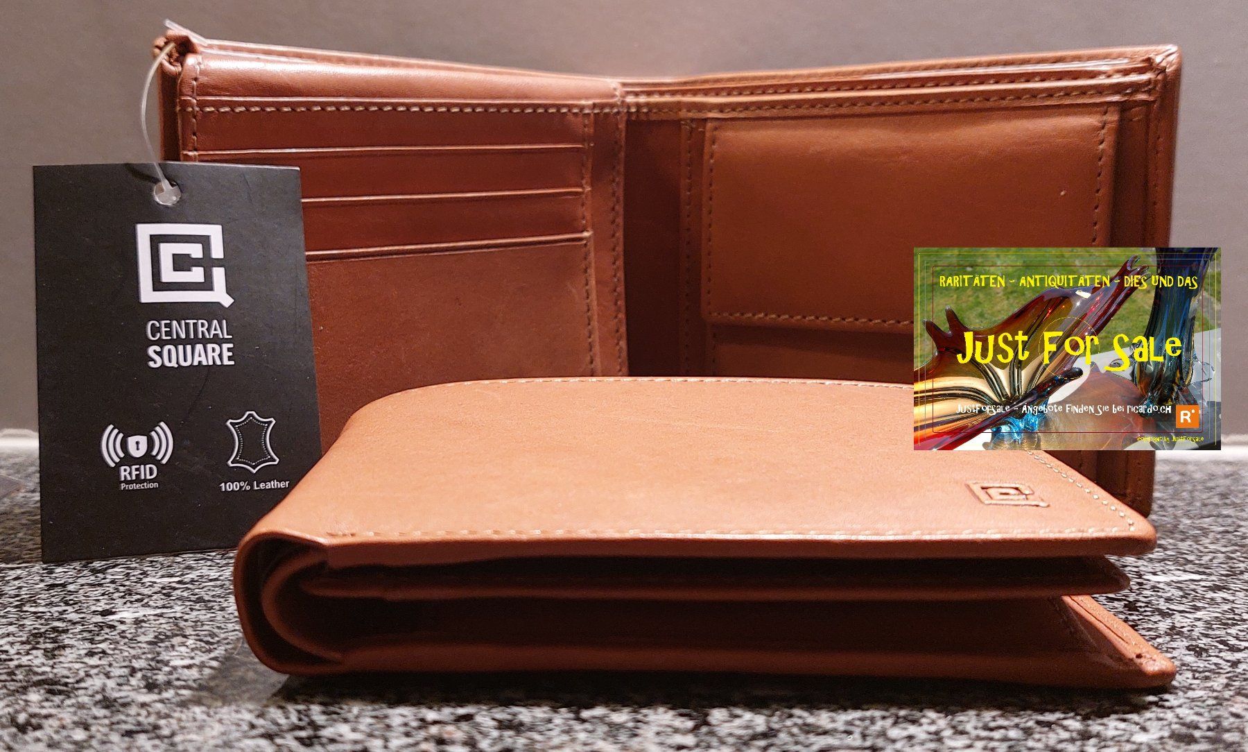 Brieftaschen: CENTRAL SQUARE - Herren Brieftasche - Leder/RFID! – Neu und originalverpackt aus Rotkreuz von JustForSale