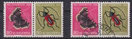 W7) Lot Kehrdrucke K44, gestempelt und postfrisch