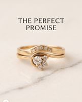 Ensemble de mariage australien en or jaune et neuf diamants