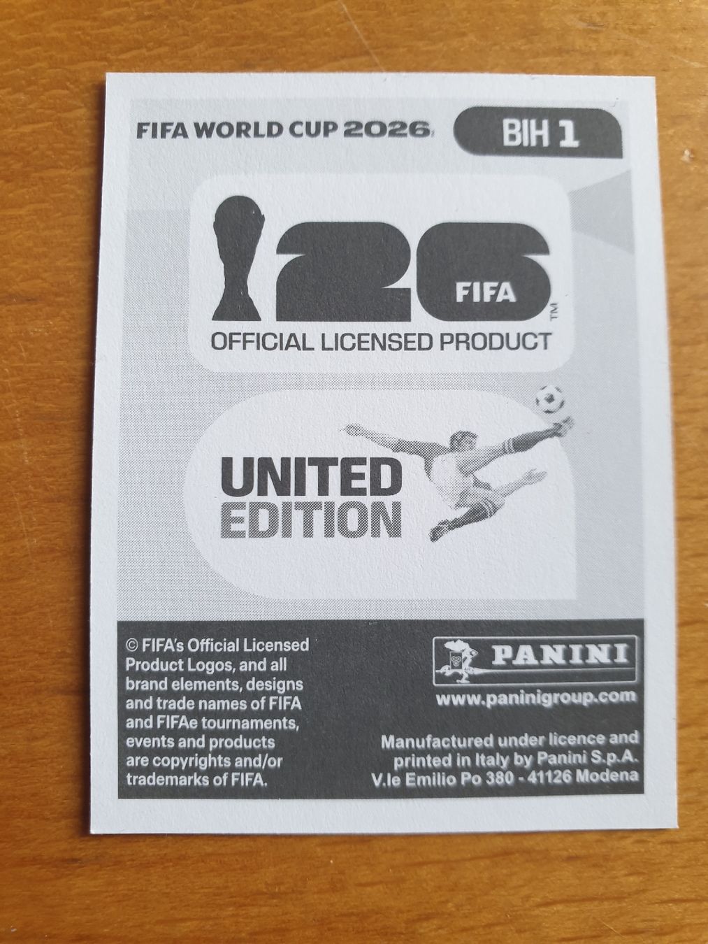 Panini Cartes à collectionner: Panini WM 2026 BIH 1 – Neuf (Voir description) à Einsiedeln par MGXX 1