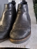 Chelsea Boots Leder schwarz Grösse 43