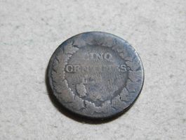 Cinq Centimes, An 5-8, Frankreich, Kupfer, schön