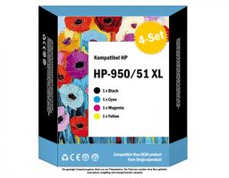 HP-950 XL / 951 XL – komp. Drucker-Patronen Tintenpatrone 4x
