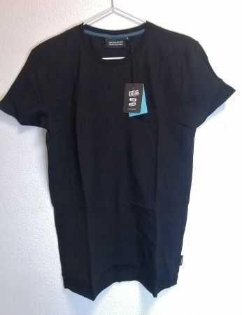 T-Shirt schwarz Bio-Baumwolle fairtrade recolution Grösse XL