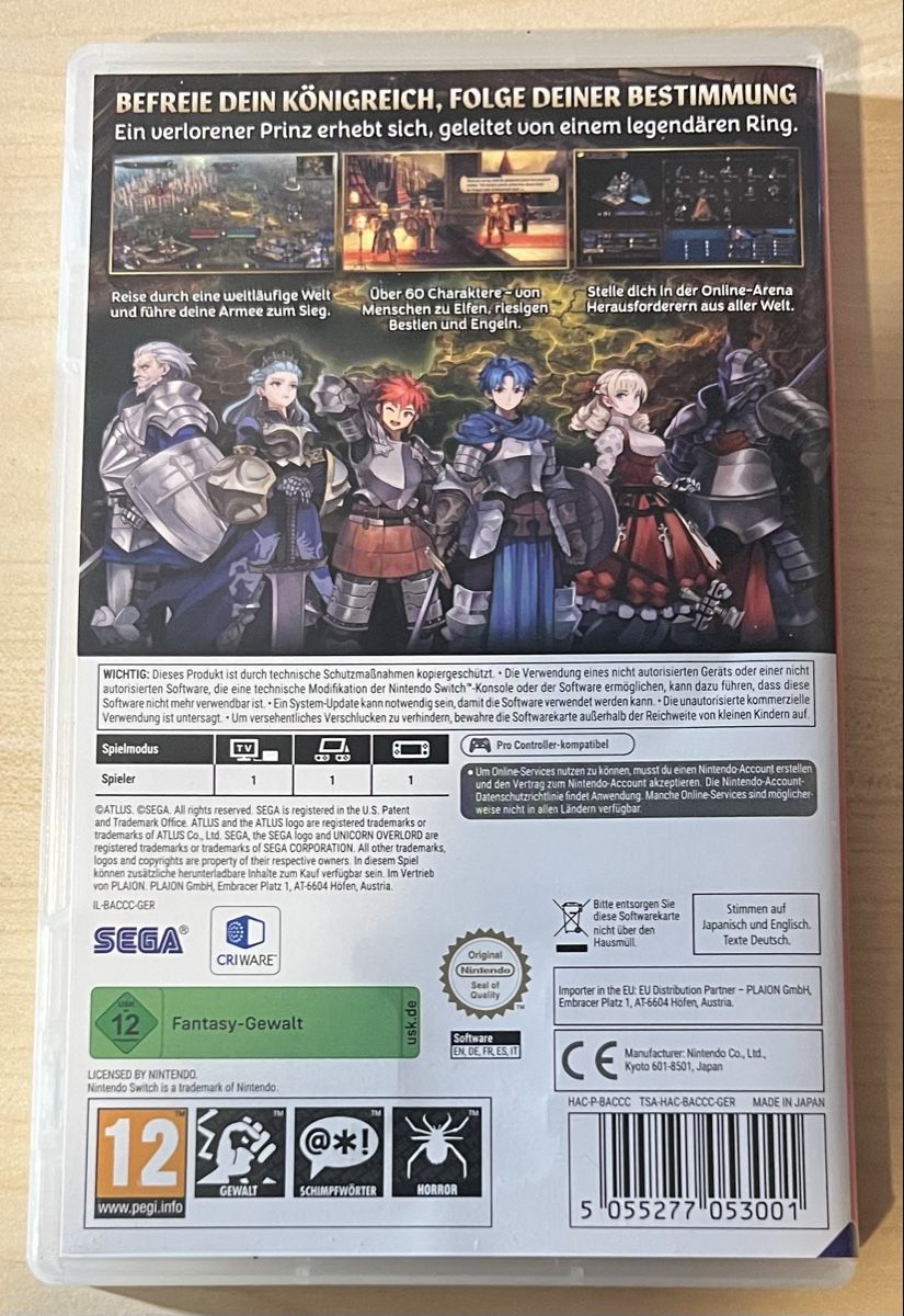 Nintendo Giochi: Unicorn Overlord Nintendo Switch – Usato da Grandevent venduto da David28313 1