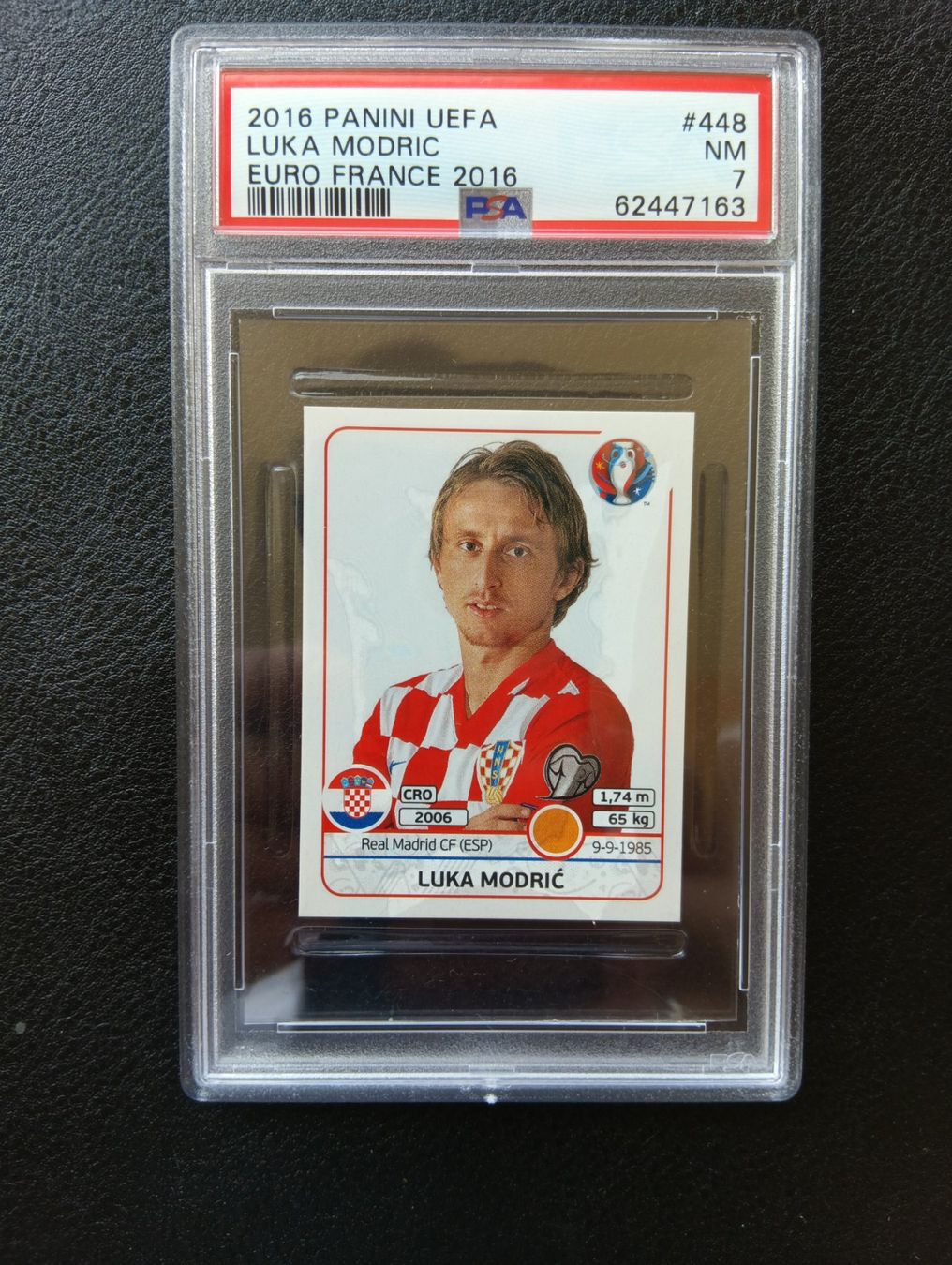 Panini Sammelbilder & Trading cards: 2016 Panini Luka Modric PSA 7 #448 – Gebraucht aus Steinen von antikesundseltenes
