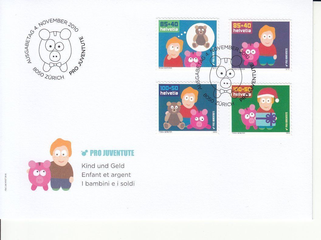 Alle Briefmarken: SBK J397A - J400A FDC – Gebraucht aus Bürglen TG von StampGraf