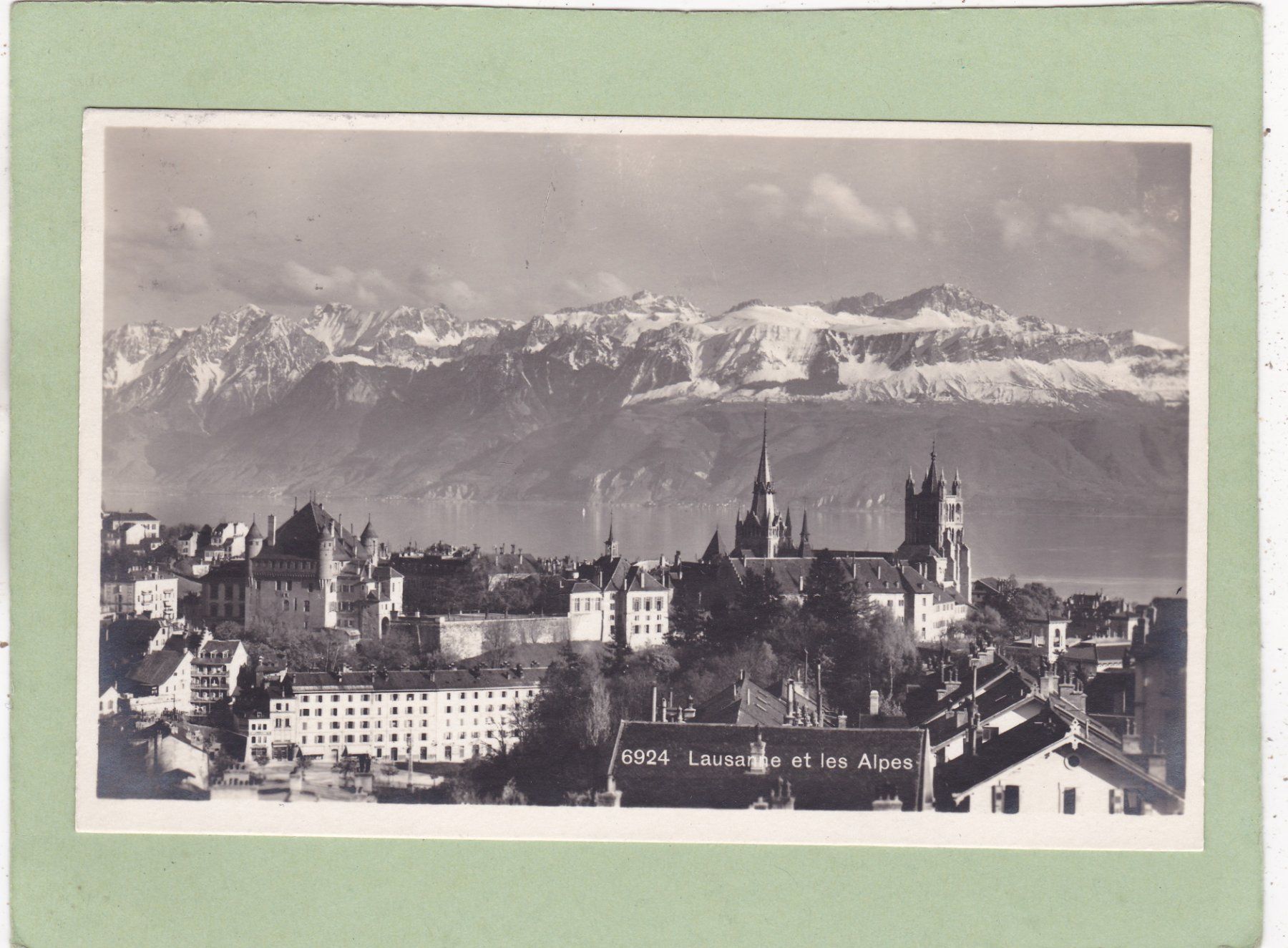 Cartoline postali: Lausanne et les Alpes 1924 – Usato da Herisau venduto da Lisegrat2008