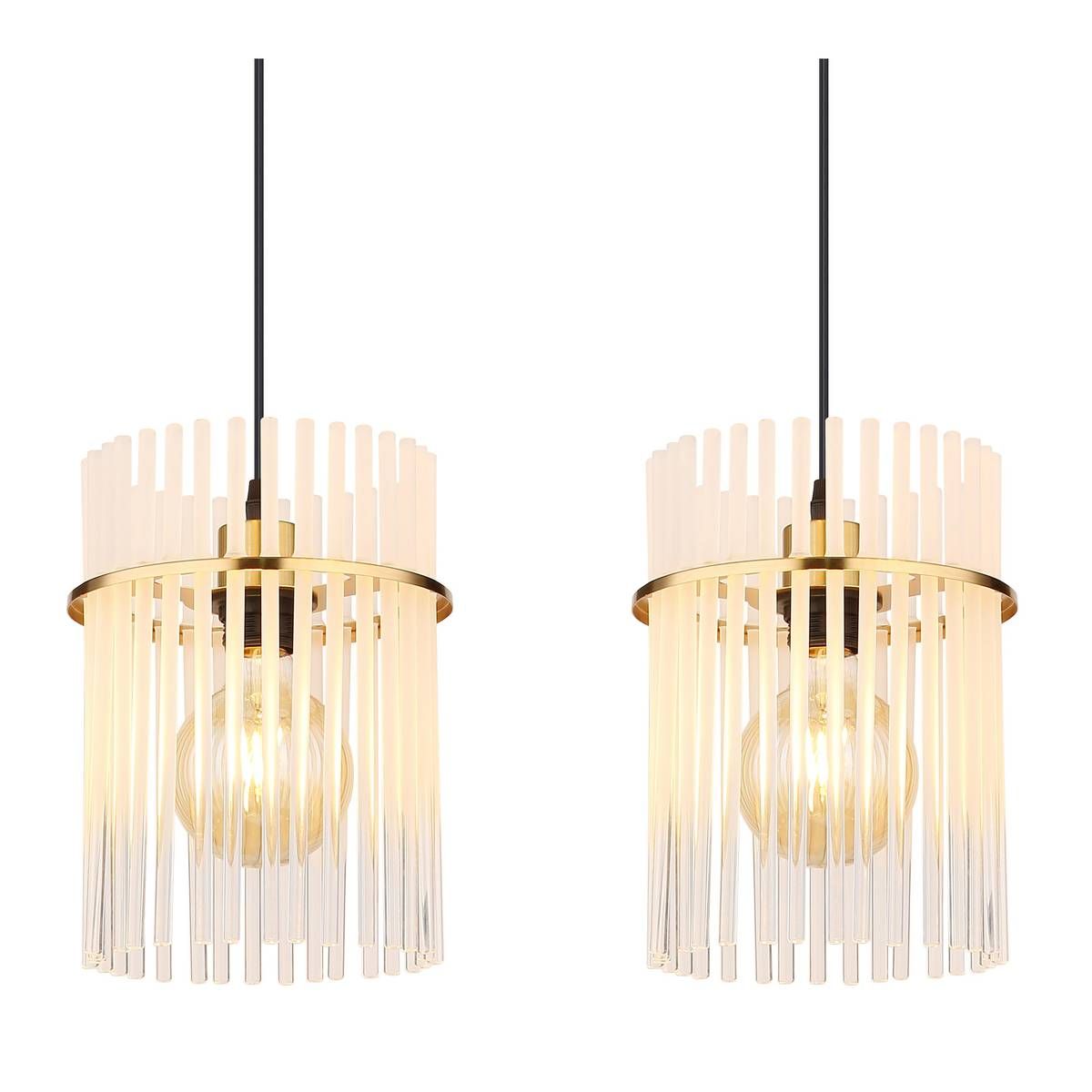 Lampadari & plafoniere: Pendelleuchte, Gold, 110 cm x 20 cm – Nuovo (secondo la descrizione) da Kreuzlingen venduto da Smart-Light 5