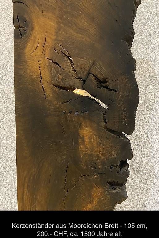 Sculptures & Statues: Statue - Kerzenständer Mooreiche -Gesicht – D'occasion à Wilen b. Wil par Cheerio7 4