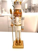 Süsser Nussknacker, Vintage Deko Xmas neu 38 cm! Glitzer