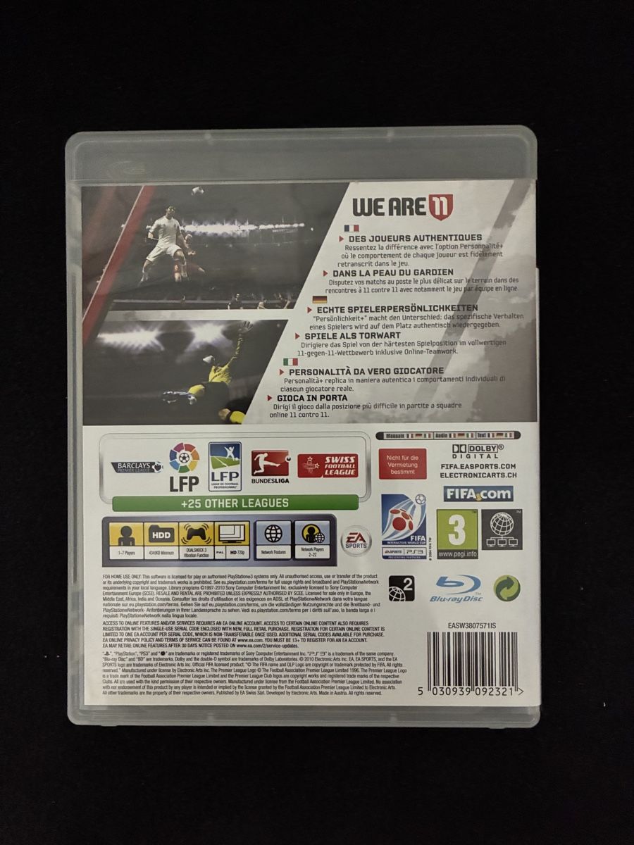 Sony Giochi: PlayStation 3 FIFA 11 gioco  – Nuovo (secondo la descrizione) da Taverne venduto da nad02026 1