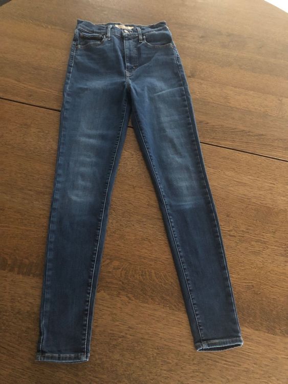 LEVIS Mile High Super Skinny Jeans W27 L30 Dark Blue 2