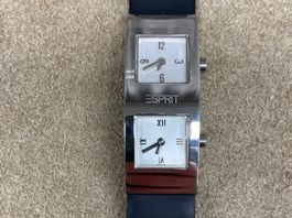 ESPRIT Dual Time Quartz Uhr ungetragen ca. 80er Jahre