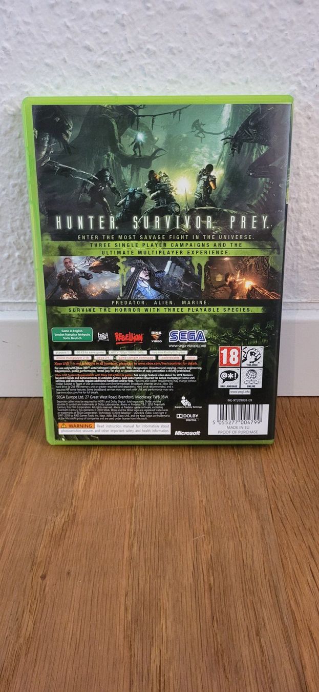 Microsoft Giochi: Xbox 360 - Aliens vs Predator – Usato da Münsingen venduto da Heroism2010 1