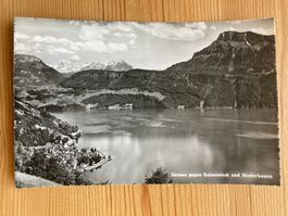 Gersau gegen Kaiserstock und Niederbauen - AK 1953
