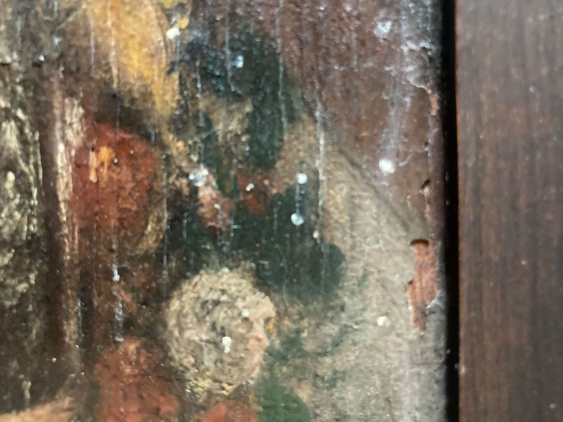 Dipinti: Antikes Ölgemälde, Dame mit Früchtekorb, gerahmt – Usato da Luzern venduto da Aura13 7