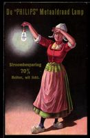 Reklame für Philips Glühlampen mit sch