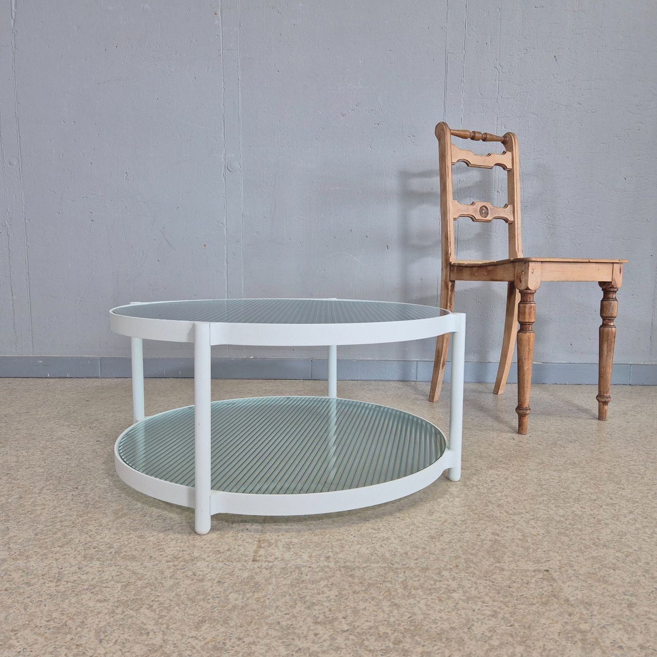 Tische: Couchtisch Salontisch Tisch mit Glasablage Metall – Gebraucht aus Nottwil von Wondewa-Shop 1