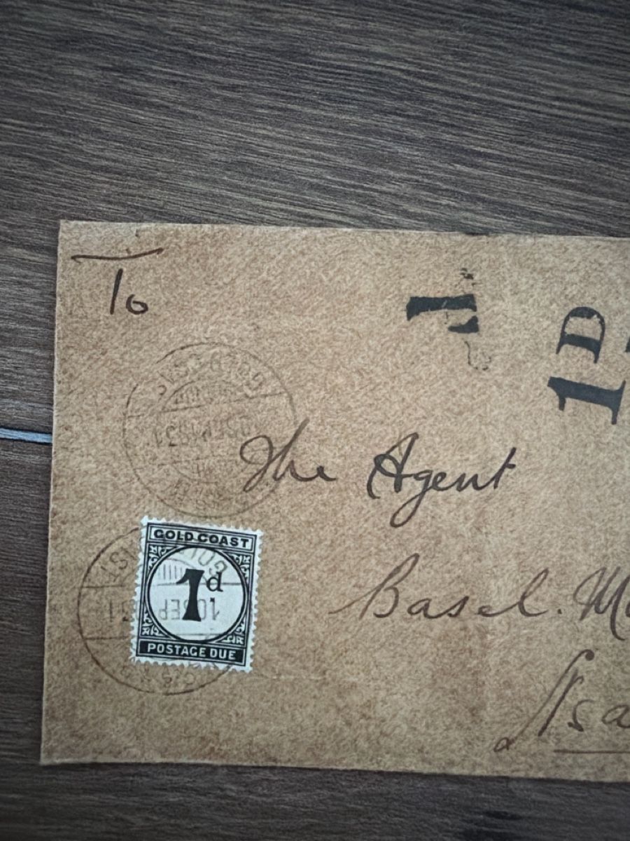 Alle Briefmarken: Historischer Gold Coast Brief nach Basel – Gebraucht aus Allschwil von mel_8fhf 3