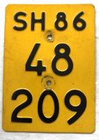 Moped / Mofa / Töffli - Nummernschild - SH 86