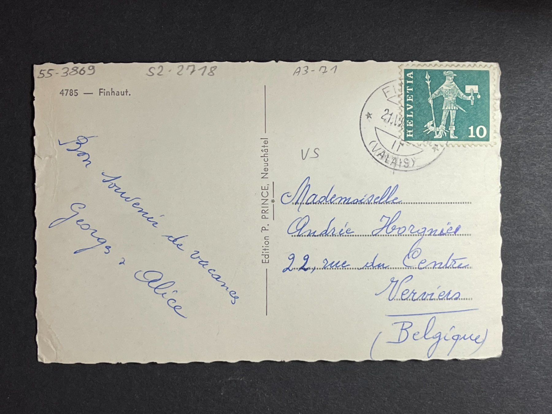 Ansichtskarten: Finhaut – Gebraucht aus Steg VS von _vinci_ 1
