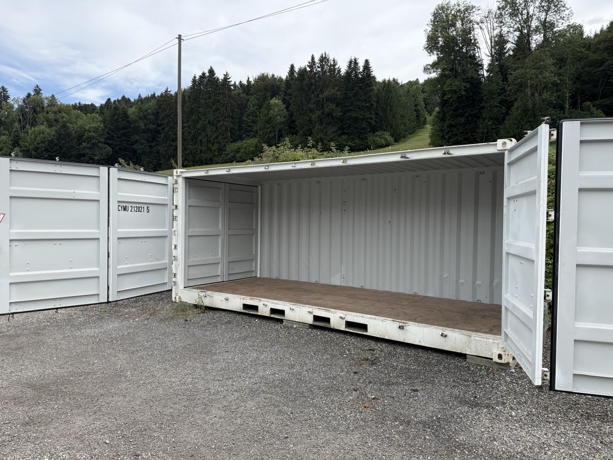 Contenitori edile: 20 Fuss Lagercontainer Open Side Seitenöffnung – Usato da grosswangen venduto da Poliniman0 5