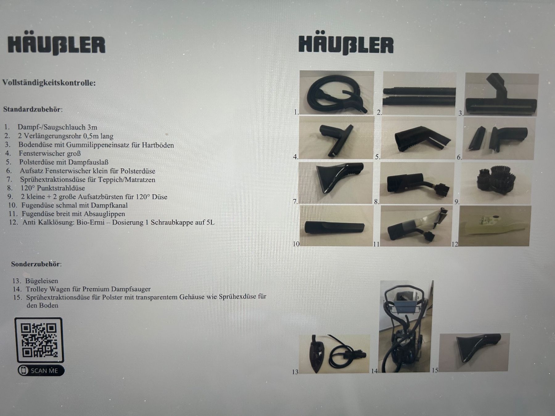 Nettoyeurs à vapeur: Häussler Premium Dampfsauger 9 bar – Neuf (Voir description) à Adligenswil par saemi015 1