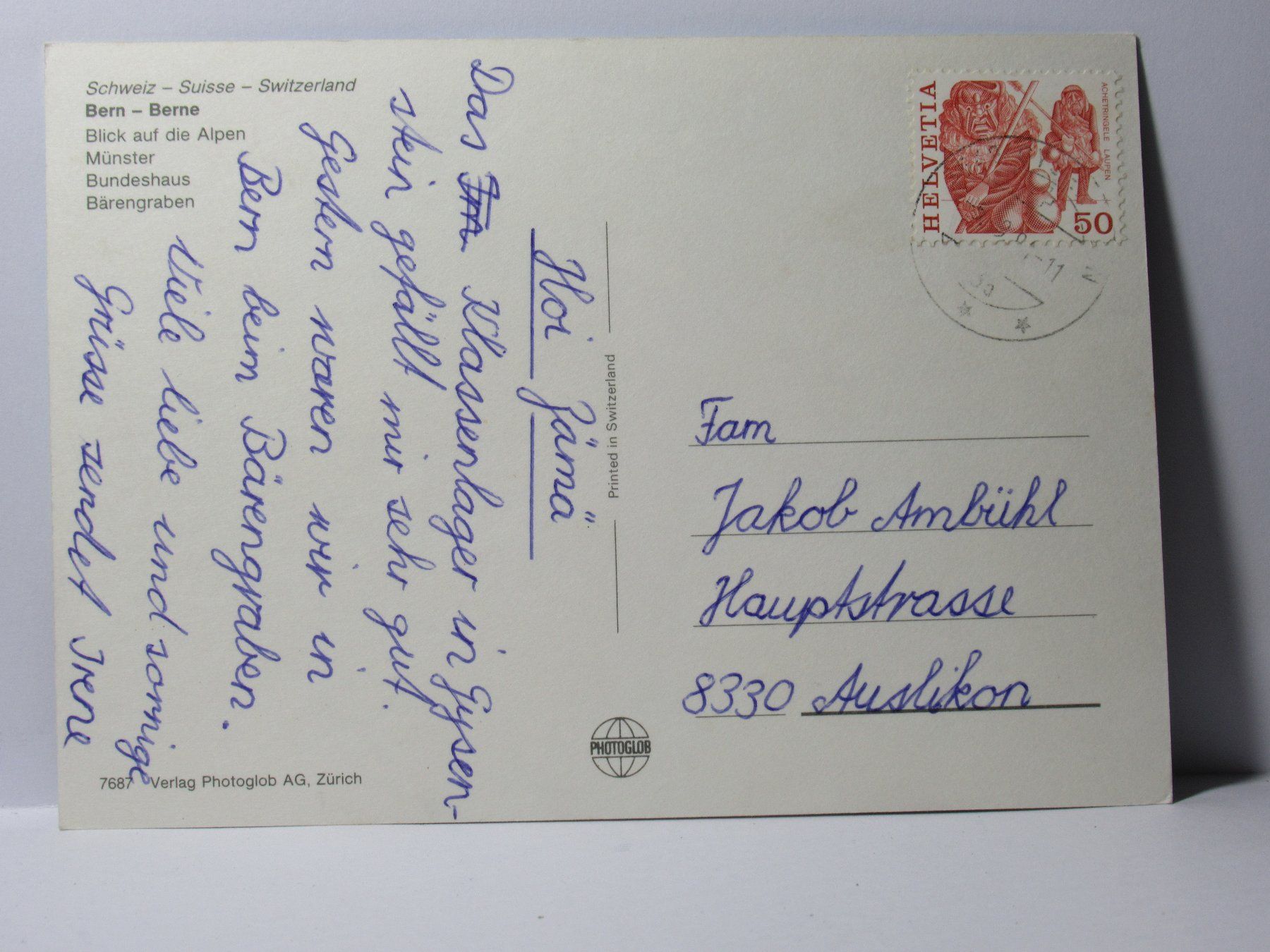 Cartoline postali: Bern  , Münster , Bärengraben – Usato da Grenchen venduto da Bluemchen1900 1