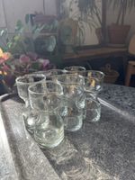 Set of 6 carafe / decanter glasses