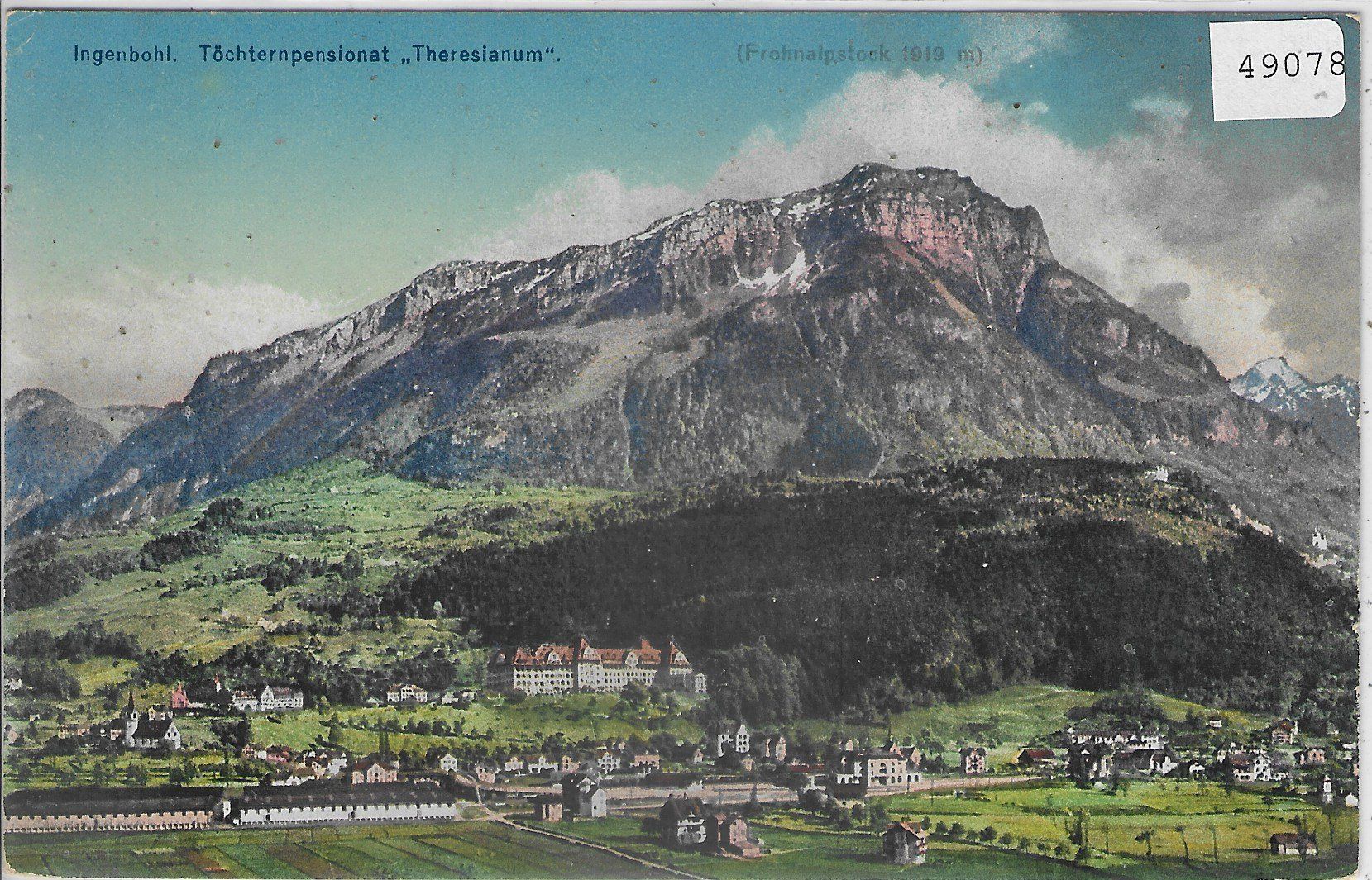 Cartoline postali: Töchterinstitut Theresianum Ingenbohl - Litho – Usato da Ettingen venduto da Kartenplanet