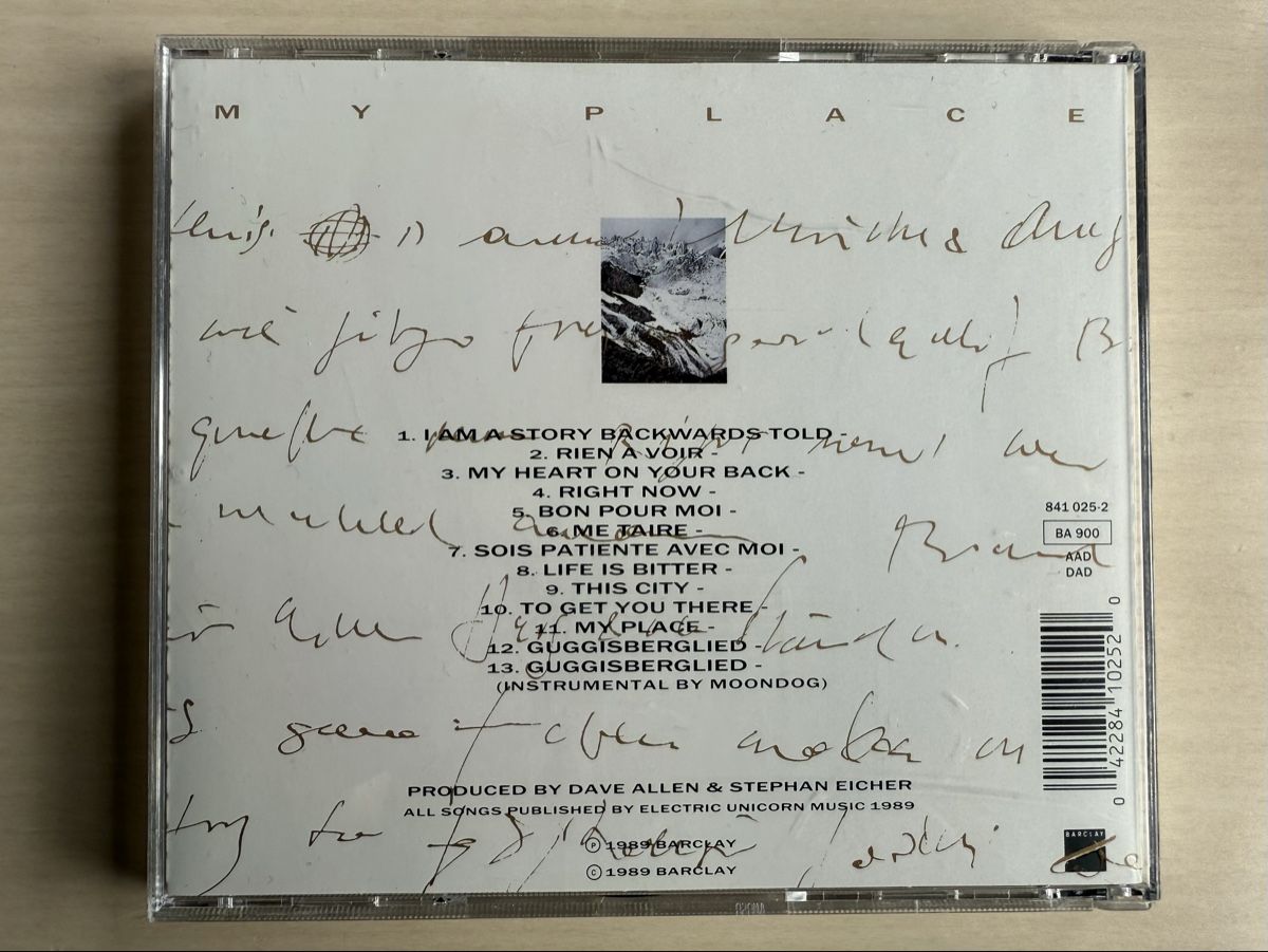CDs: Stephan Eicher - My Place - CD Album – Gebraucht aus Oberried Brienz von Chyara 1