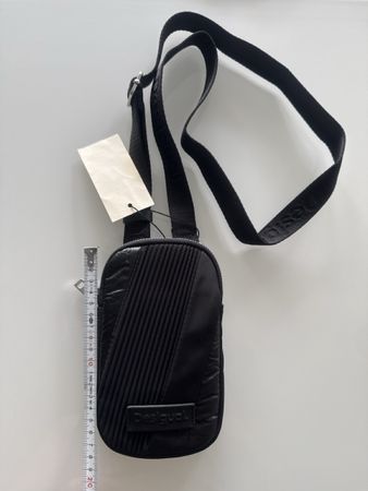 Sacoche Desigual noire neuve ajustable porte-monnaie télépho