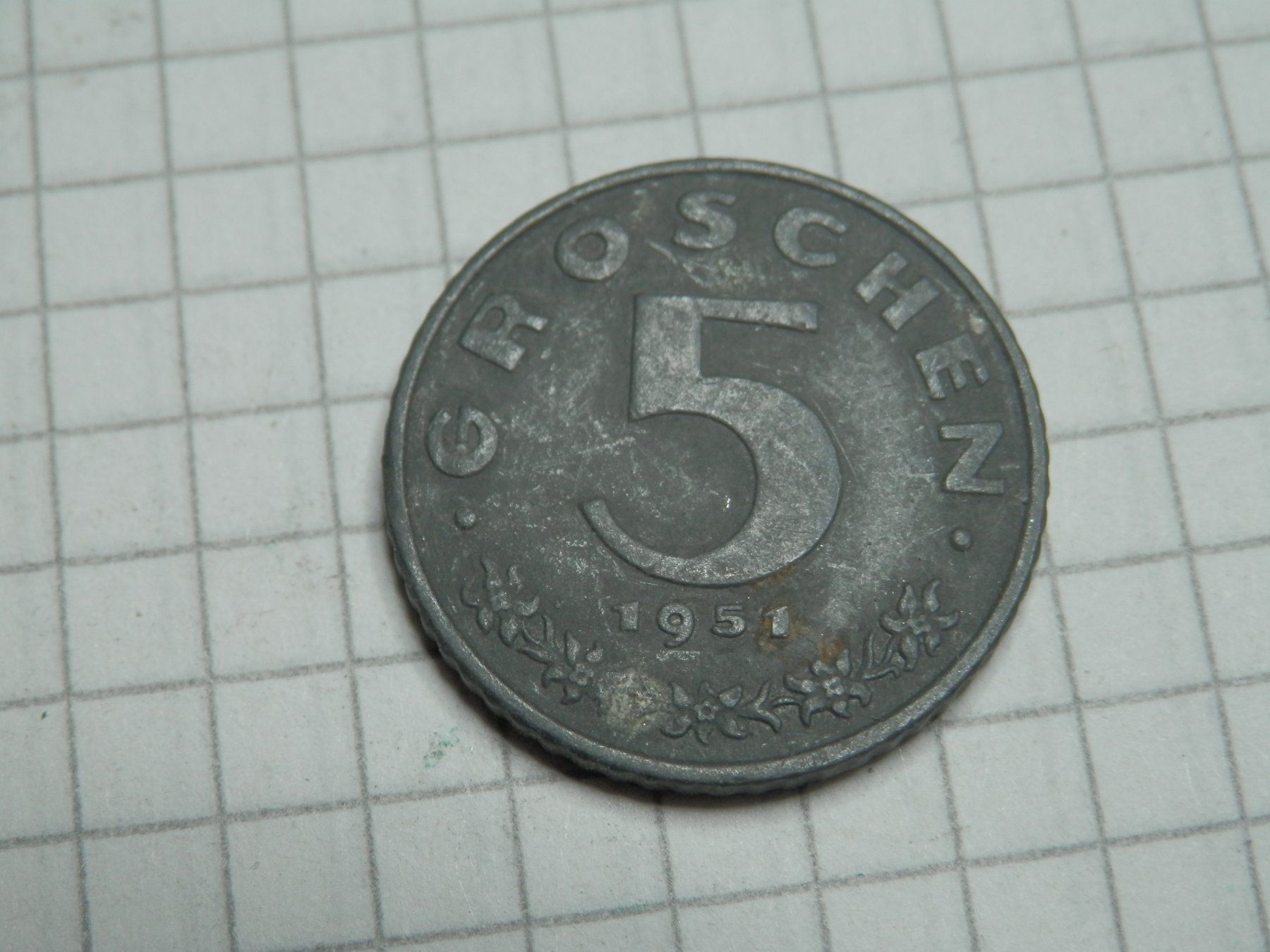 Alle Münzen: Österreich  5 Groschen, 1951 – Gebraucht aus Weiach von weiach81 1