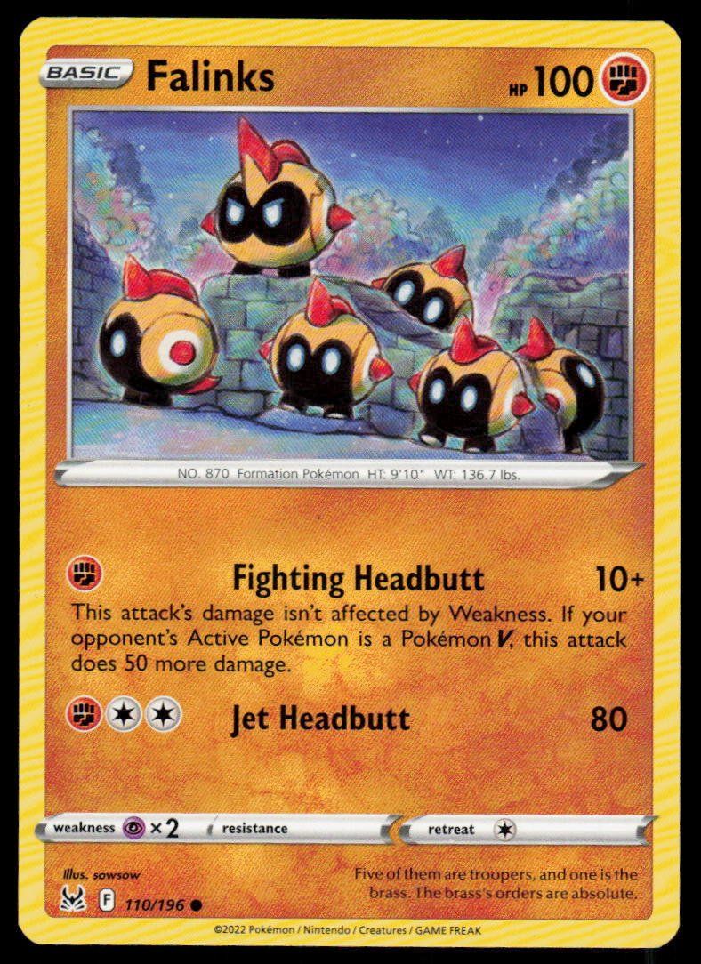 Pokémon Sammelbilder & Trading cards: Pokemon Falinks 110/196 – Gebraucht aus Herisau von Pokemon2026