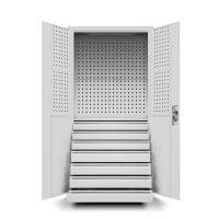 Werkzeugschrank Stahlschrank + 7 Schubladen - Grau