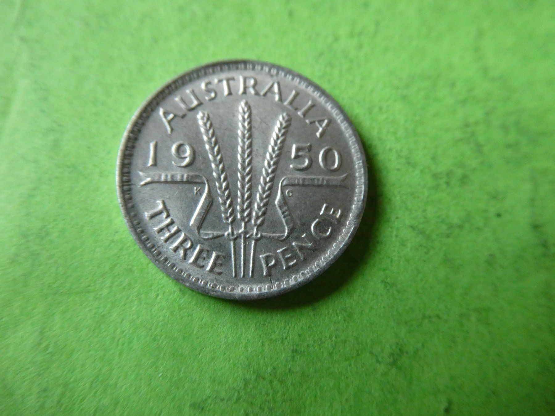 Toutes les monnaies: Australien 1950, 3 Pence - Silber – D'occasion à Hinterforst par Rohusri