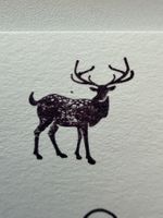 Gummistempel Hirsch mit Geweih – Wald / Natur / Weihnachten