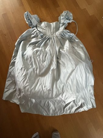 Party Kleid Hellblau Gr. XS mit Reifenrock märchenhaft schön