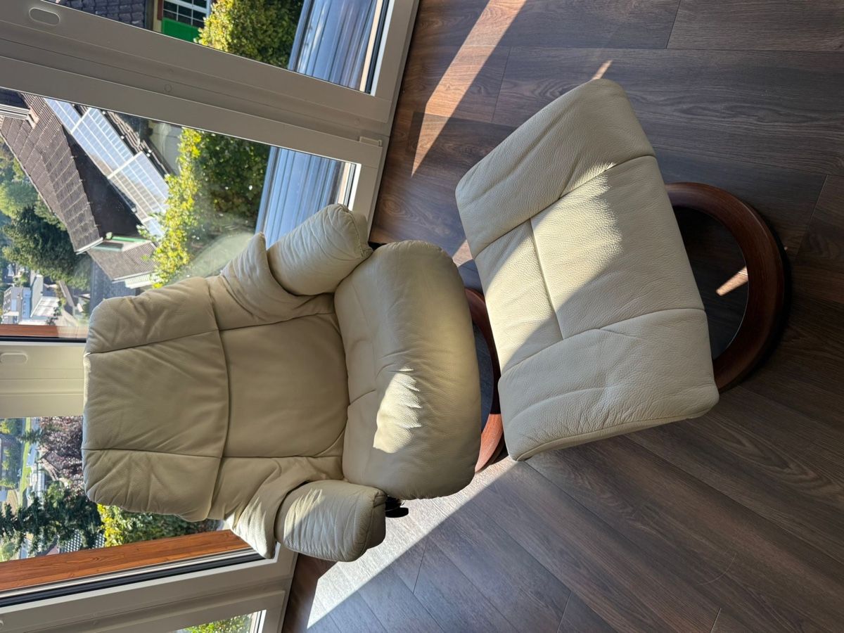 Stressless Poltrone: Sessel mit Hocker, Stressless, Leder,  – Usato da Wittnau venduto da Rewachen 2