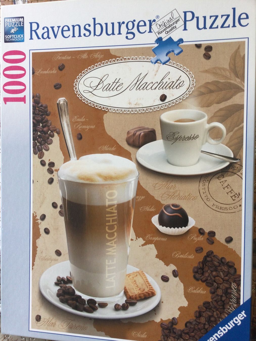 Puzzle: Puzzle Ravensburger, 1000 Teile, Latte Macchiato – Usato da Riehen venduto da hansi999