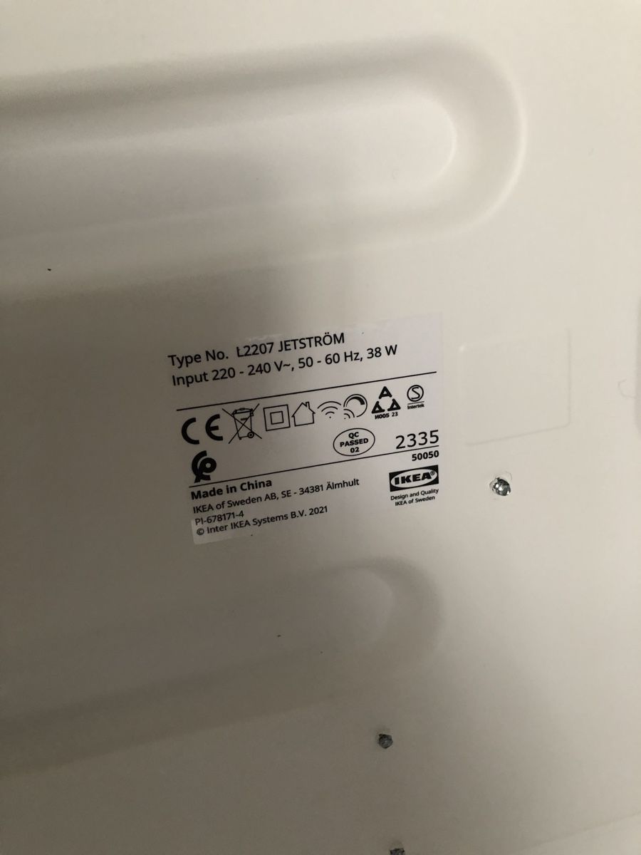 Ikea Lampadari & plafoniere: IKEA Deckenlampe Jetström - LED mit Fernbedienung – Usato da Estavayer-le-Lac venduto da ghislain_c 2